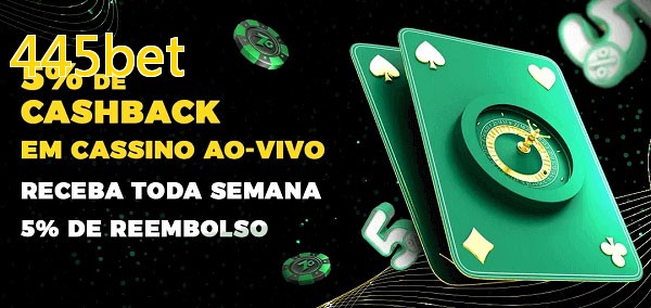 Promoções do cassino ao Vivo 445bet